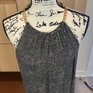 MICHAEL KORS DRESS Elegant Black and White Women's Dress